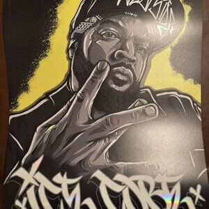 Officially Licensed Ice Cube 'West Side' Rainbow Foil Print Poster - 100 Made